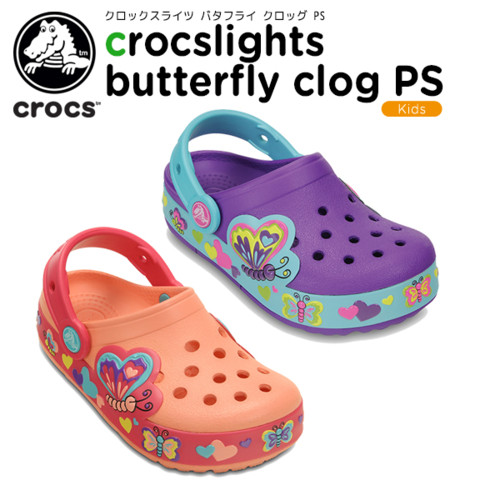 クロックス クロックスライツ バタフライ クロッグ PS