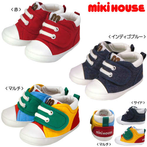 ★ミキハウスmロゴ☆スニーカー風プレシューズ(11-12.5cm)