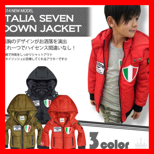 ITALIA SEVENバイカーズベビー キッズ ジュニア 中綿ダウンジャケット
