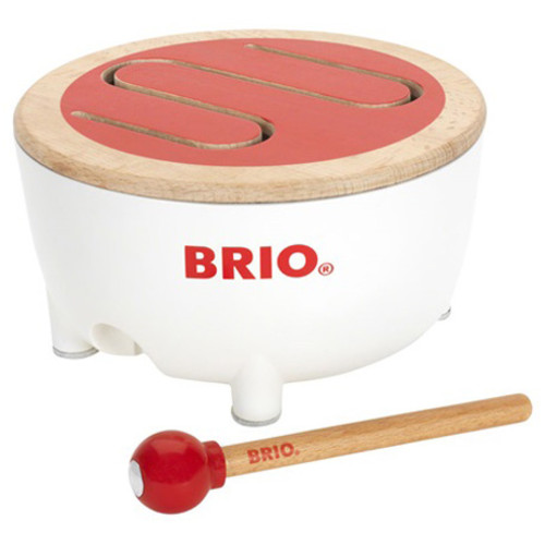 BRIO ブリオ BRIOドラム〜BRIOの赤ちゃんの木のおもちゃシリーズ。はじめての楽器にオススメのキッズドラムです。【02P05Oct15】