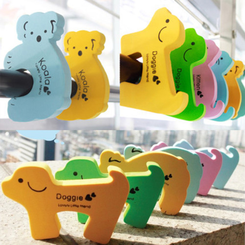 高弾力ドアクッション 動物3個セット