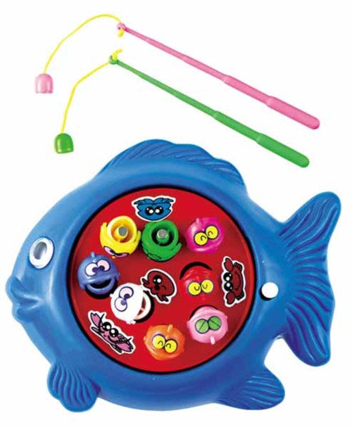 ミニミニさかなつりゲーム ゼンマイ式の小さな魚釣りおもちゃ