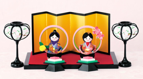 丸い輪のおひなさま・置きタイプ