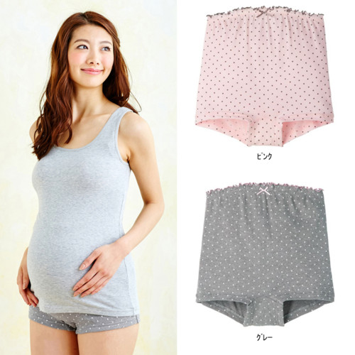 【マタニティショーツ】ボクサータイプショーツ【産前/妊婦/インナー/マタニティー/下着】
