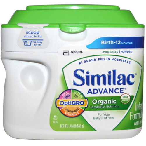 SIMILAC アドバンスオーガニック乳幼児用フォーミュラ 鉄分入り 0~12ヶ月用