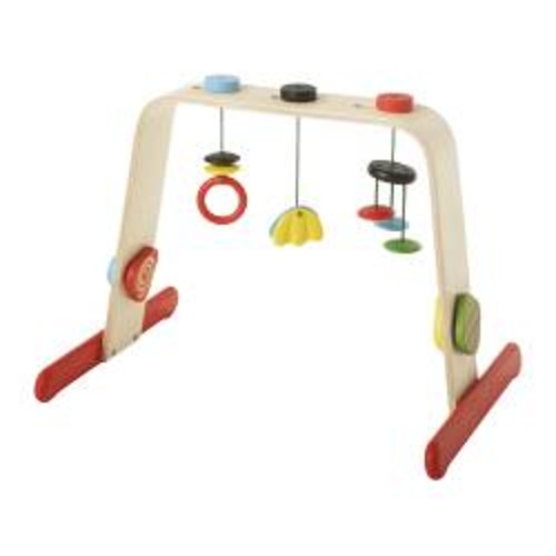 ★送料無料★【IKEA(イケア)】LEKA ベビージム バーチ マルチカラー