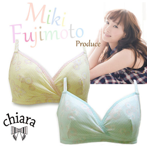 【マタニティ ブラジャー】ミキティープロデュース!ガーリー気分なデイジー柄 ハーフトップ M,Lサイズ