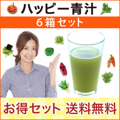 東原亜希のハッピー青汁6箱セット【送料無料】HAPPY AOJIRU2.5g×40包入×6箱セット