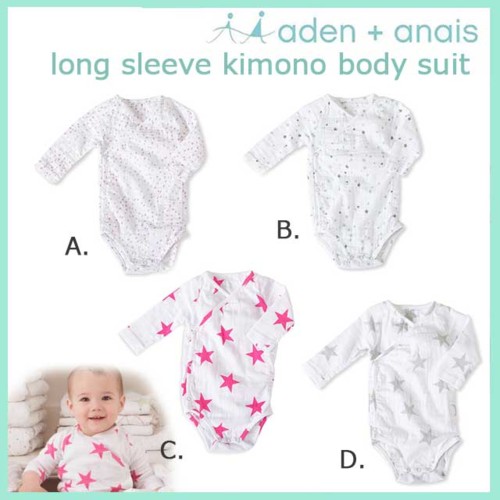エイデンアンドアネイ (aden+anais) エイデン&アネイ エイデン 長袖 ロンパース