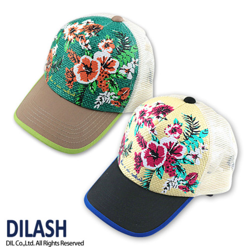 ハイビスカス柄メッシュキャップ DILASH(ディラッシュ)