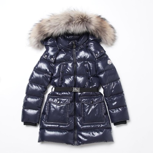 MONCLER ファー/フード付きダウンコートキッズ&ベビー FRAGONT