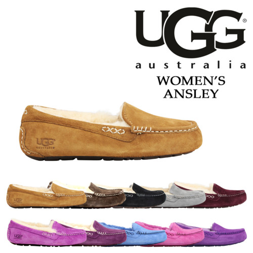 UGG アグ アンスレー ムートン モカシン スリッポン シューズ