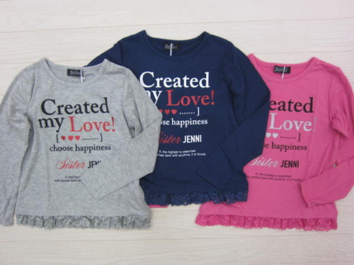 ジェニィ★ベア天竺長袖Tシャツ
