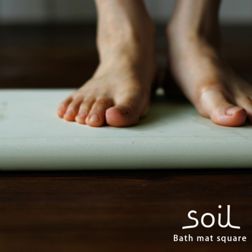 ソイル(soil)スクエアバスマット36×36(グリーン)