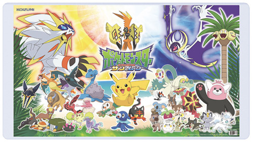 デスクマッ ポケットモンスター サン&ムーン(裏面世界地図)