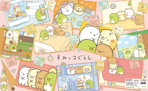 デスクマットすみっコぐらし(裏面世界地図)