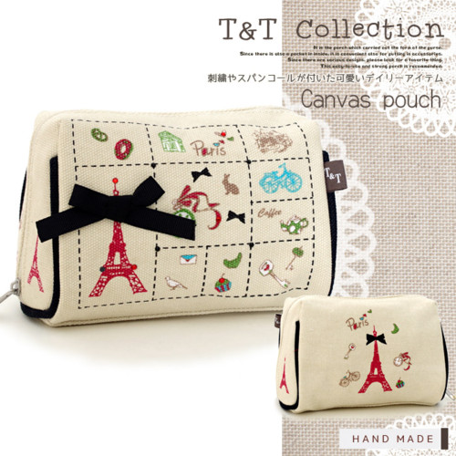 T&T【ティーアンドティー】20色のキャンバスポーチ