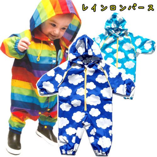 orangebonbonレインロンパース