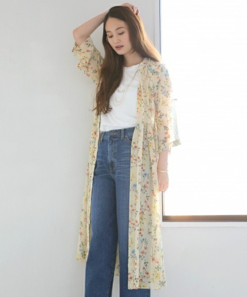 シフォンガウンワンピース