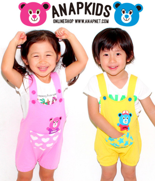 キャラクターサロペット【アナップキッズ ANAP KIDS】