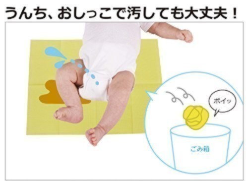 日本パフ 使い捨ておむつ替えシート 防水仕様